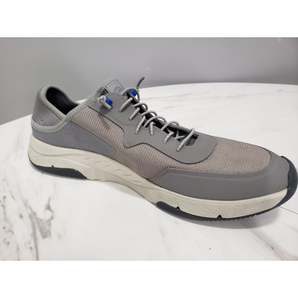 NEW NO BOX Clarks Men Davis Low Sneaker Gray Combination Size 13 Slip On shoes
